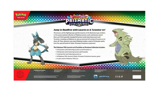 Pokémon Colección Premium de Cartas Pokémon Lucario ex y Tyranitar ex
