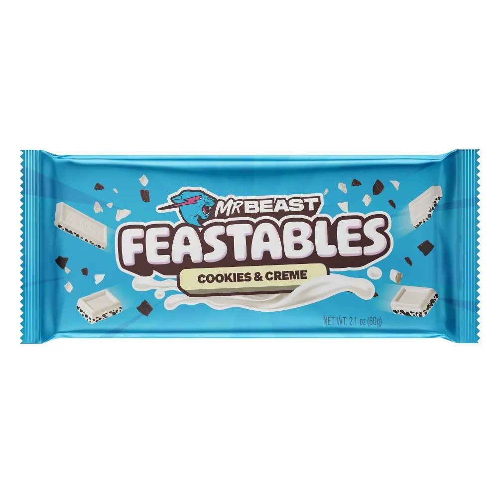 Feastables MrBeast Cookies and Cream Chocolate Bar 60g