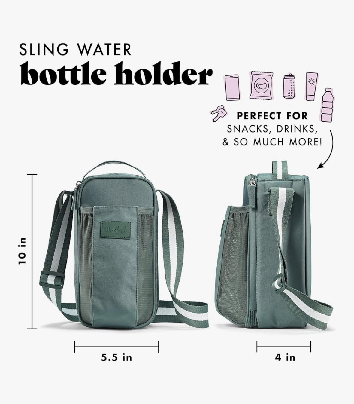 Lonchera Fit & Fresh Nina Water bottle Bag - Sage (salvia)