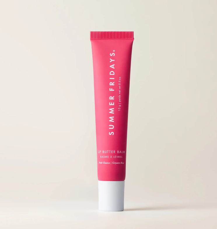 Summer Fridays - Lip Butter Balm Treatment for Hydration + Nourishing Shine Pink Guava