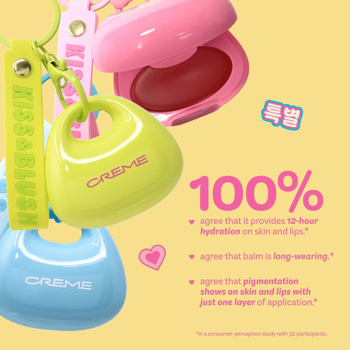 The Creme Shop Kiss & Blush Lip & Cheek Balm - Berry Milkshake - 6 ml