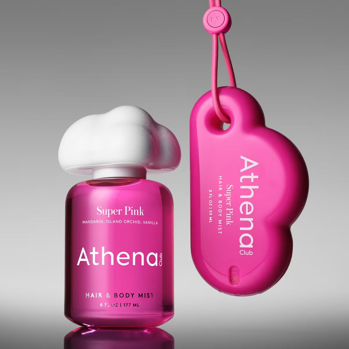 Athena Club Mini Women's Hair & Body Mist - Super Pink - 60 ml