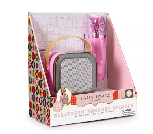 FAO Schwarz Bluetooth Karaoke Speaker with Wireless Microphone