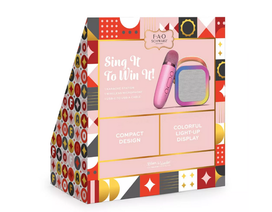 FAO Schwarz Bluetooth Karaoke Speaker with Wireless Microphone