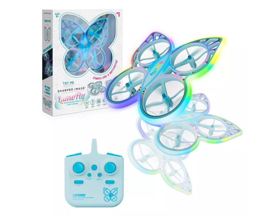Sharper Image Lumofly Glowing Butterfly Stunt Drone