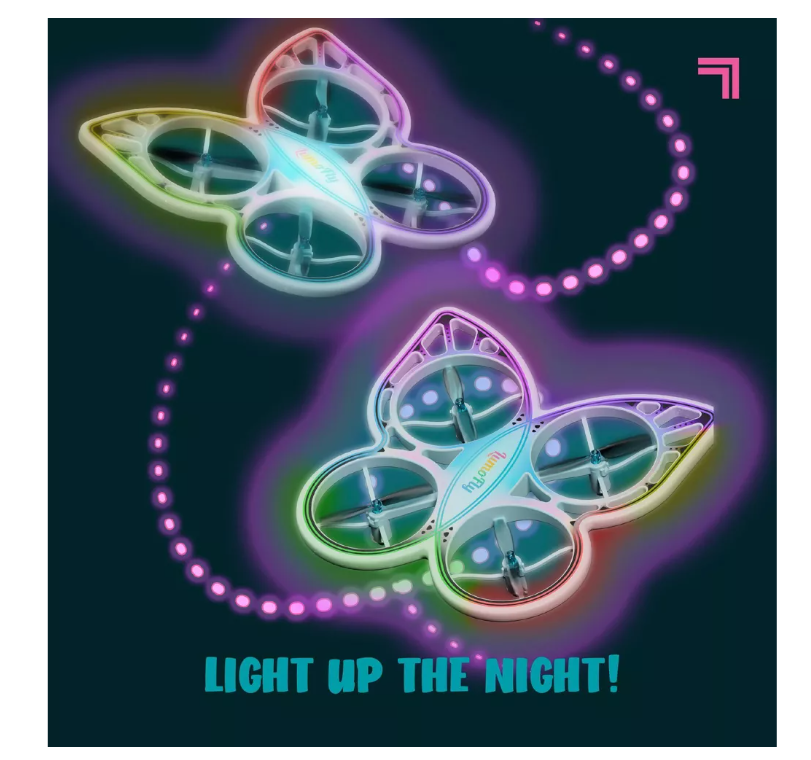 Sharper Image Lumofly Glowing Butterfly Stunt Drone