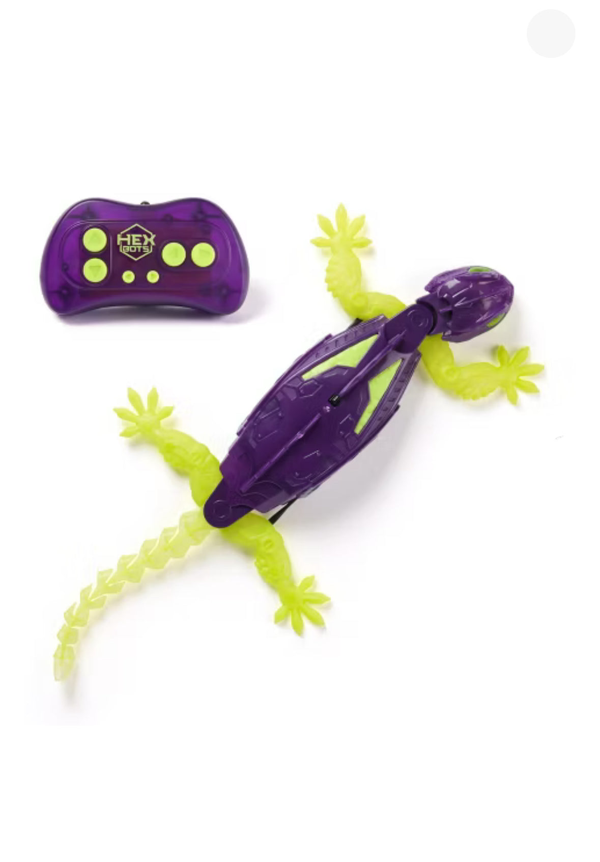 HEX BOTS / Smart Gecko Glow in the Dark Robot / Robot Gecko Inteligente que Brilla en la Oscuridad