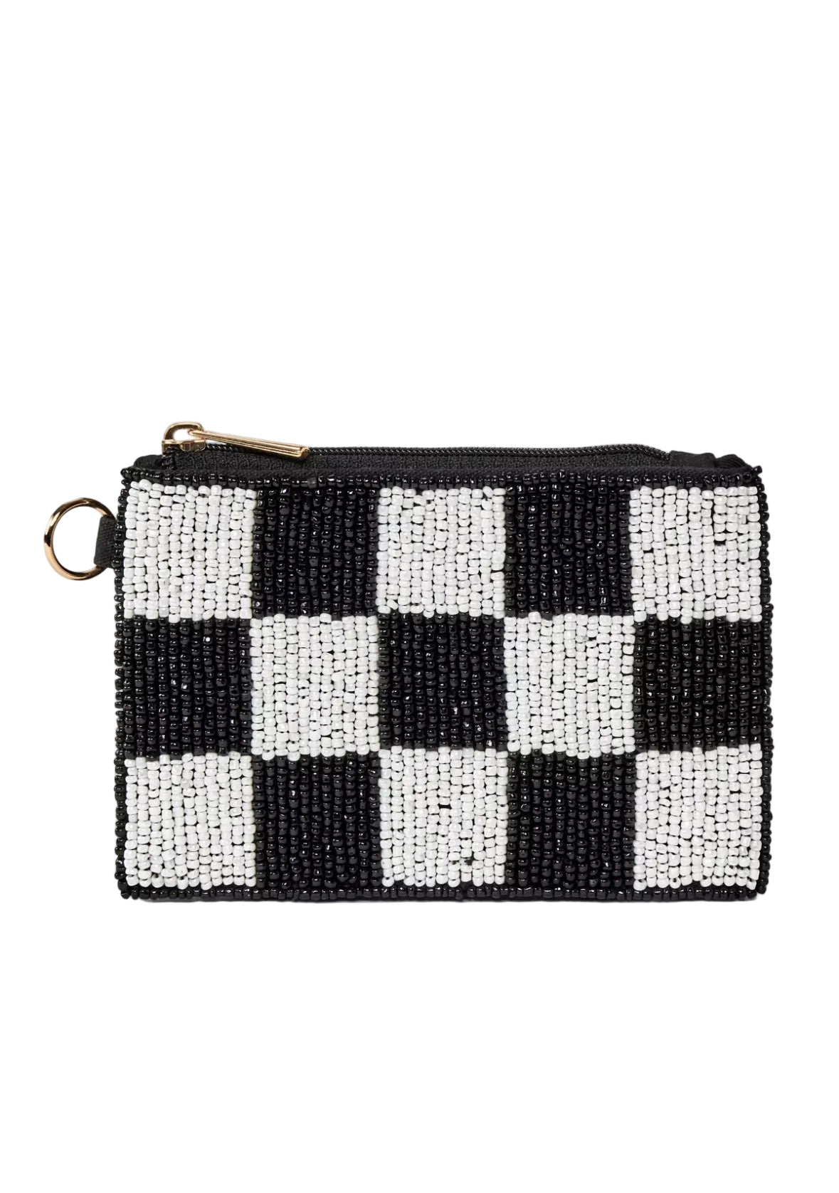 Monedero con cuentas a cuadros