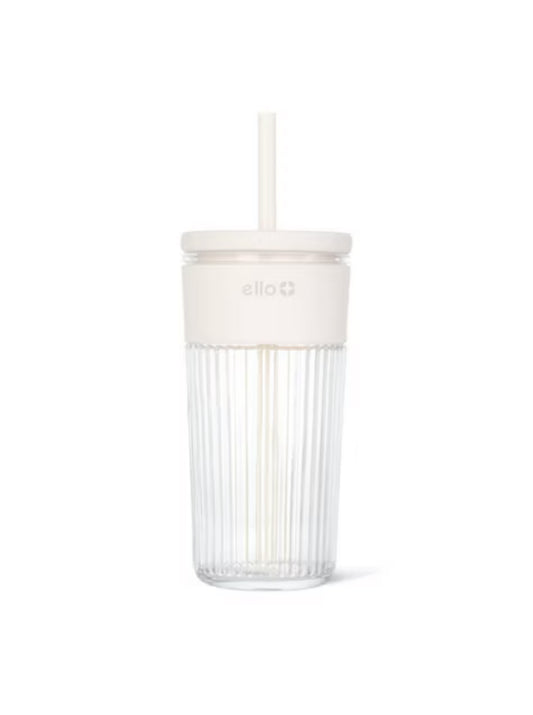 Ello Cream 18oz Straw Tumbler