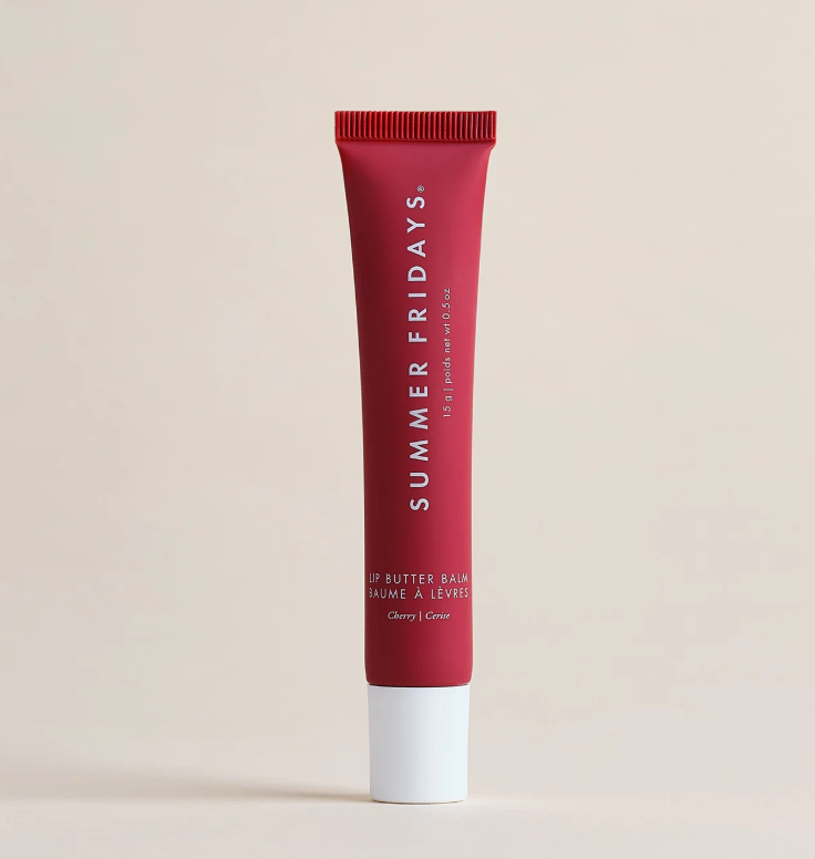 Summer Fridays - Lip Butter Balm Treatment for Hydration + Nourishing Shine Cherry