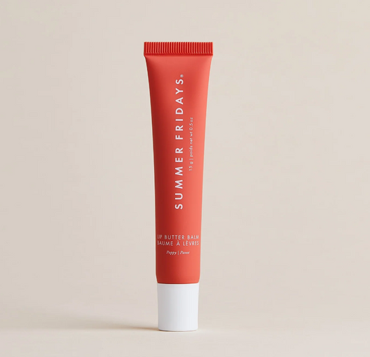 Summer Fridays - Lip Butter Balm Treatment for Hydration + Nourishing Shine Poppy