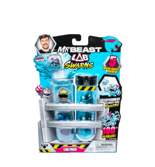 MrBeast Lab Swarms Test Tube 5 Pack, 1 inch Themed Swarms